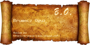 Brumecz Oguz névjegykártya